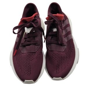 Adidas POD-S3.1 Shoes Womens Size 8 Red Knit Low Top Running DB3541 Sneakers
